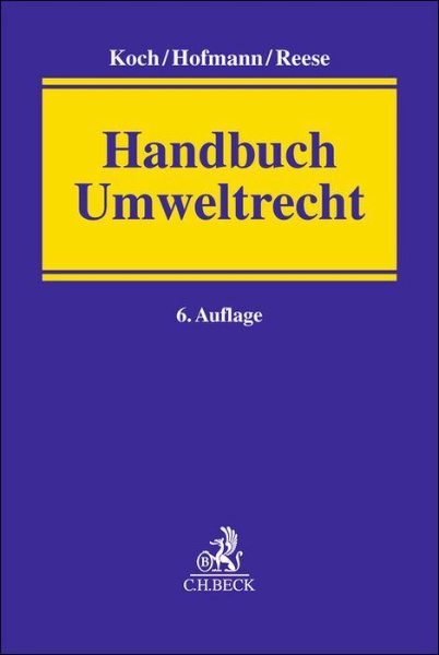 Buchcover und Innenansicht für das Buch: Handbuch Umweltrecht