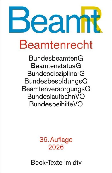 Buchcover und Innenansicht für das Buch: Beamtenrecht. BeamtR