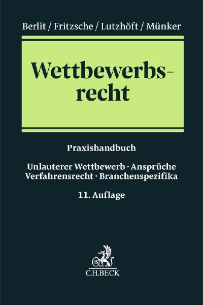 Buchcover und Innenansicht für das Buch: Wettbewerbsrecht