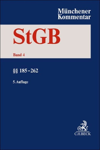 Buchcover und Innenansicht für das Buch: Münchener Kommentar zum Strafgesetzbuch  Bd. 4: §§ 185-262