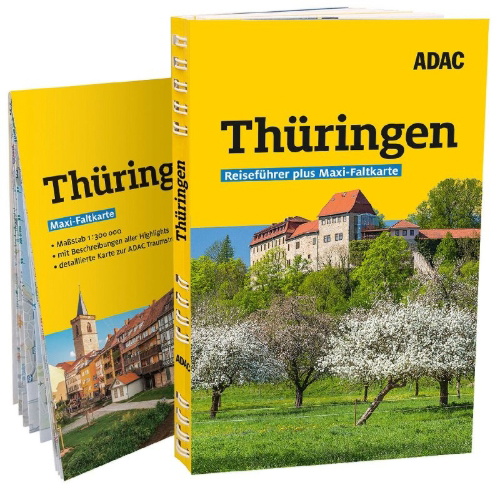 Buchcover und Innenansicht für das Buch: ADAC Reiseführer plus Thüringen