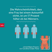 Buchcover und Innenansicht für das Buch: Invisible Women. Exposing data in a world designed for men
