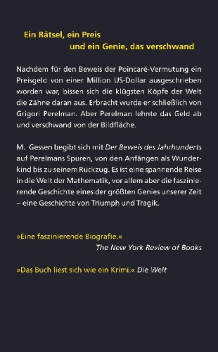 Buchcover und Innenansicht für das Buch: Perfect Rigor. A Genius and the Mathematical Breakthrough of the Century