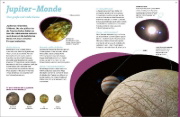Buchcover und Innenansicht für das Buch: WAS IST WAS Planeten. Unsere fernen Nachbarn