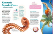 Buchcover und Innenansicht für das Buch: WAS IST WAS Kraken. Acht Arme und drei Herzen
