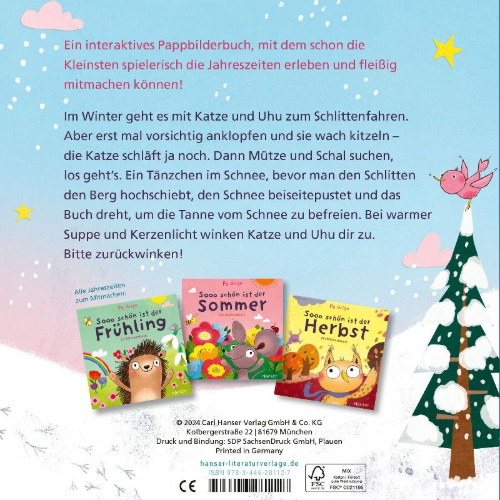 Buchcover und Innenansicht für das Buch: Sooo schön ist der Winter