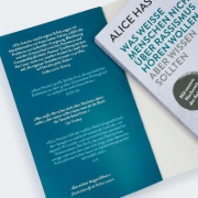 Buchcover und Innenansicht für das Buch: Was weiße Menschen nicht über Rassismus hören wollen aber wissen sollten