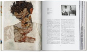 Buchcover und Innenansicht für das Buch: Egon Schiele. Sämtliche Gemälde 1909-1918