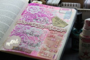 Buchcover und Innenansicht für das Buch: NLB Art Journaling Bibel Neues Testament und Psalmen