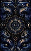 Buchcover und Innenansicht für das Buch: Soulmirror Tarot - 78 Karten mit Buch - (Soul Path, sensitive Tarotkarten)