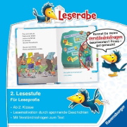 Buchcover und Innenansicht für das Buch: Leserabe 2. Lesestufe - Ein Fall für die Skater-Bande