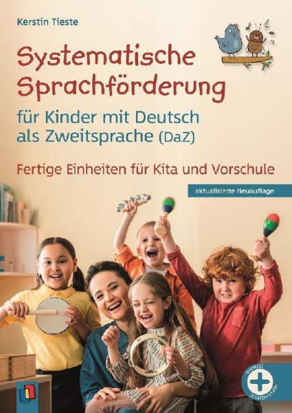Buchcover und Innenansicht für das Buch: Systematische Sprachförderung für Kinder - mit Deutsch als Zweitsprache (DaZ)