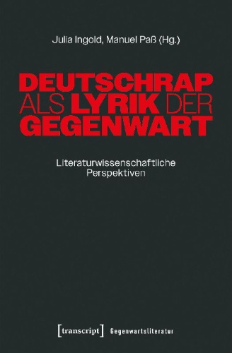 Buchcover und Innenansicht für das Buch: Deutschrap als Lyrik der Gegenwart