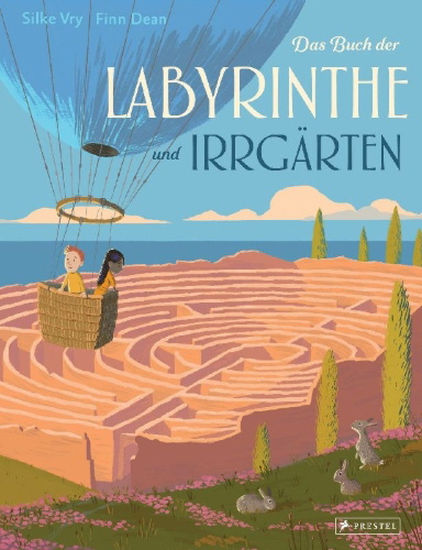 Buchcover und Innenansicht für das Buch: Das Buch der Labyrinthe und Irrgärten