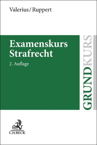 Buchcover und Innenansicht für das Buch: Examenskurs Strafrecht