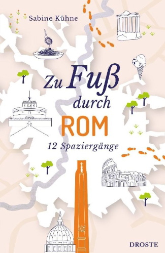 Buchcover und Innenansicht für das Buch: Zu Fuß durch Rom