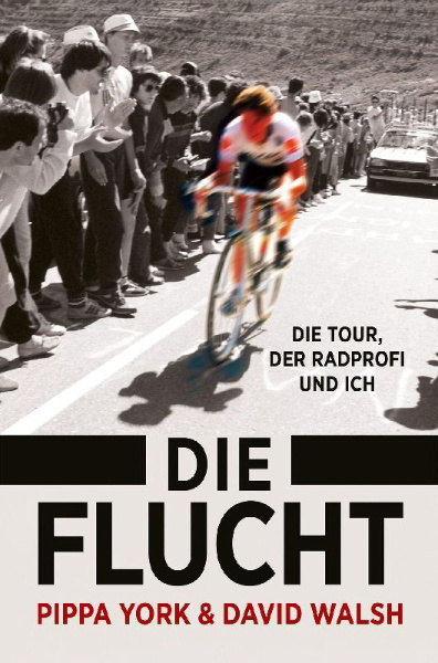 Buchcover und Innenansicht für das Buch: Die Flucht: Die Tour, der Radprofi und ich