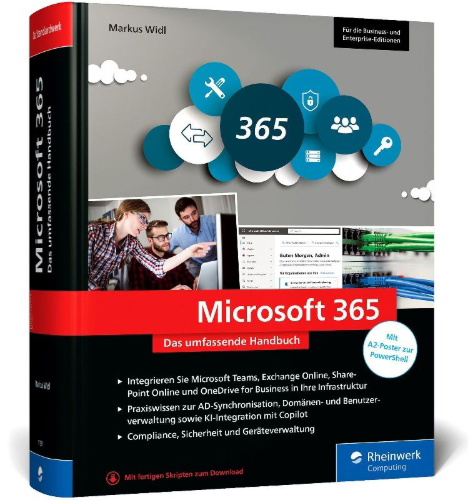 Buchcover und Innenansicht für das Buch: Microsoft 365