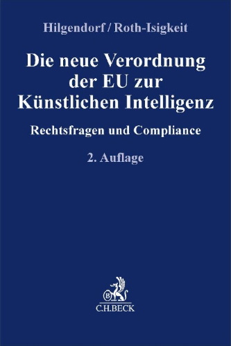 Buchcover und Innenansicht für das Buch: Die neue Verordnung der EU zur Künstlichen Intelligenz
