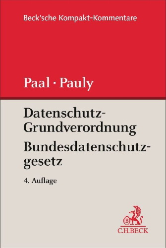Buchcover und Innenansicht für das Buch: Datenschutz-Grundverordnung Bundesdatenschutzgesetz. DS-GVO BDSG