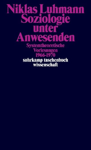 Buchcover und Innenansicht für das Buch: Soziologie unter Anwesenden