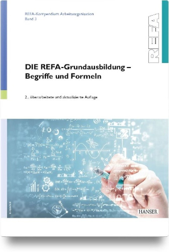 Buchcover und Innenansicht für das Buch: DIE REFA-Grundausbildung - Begriffe und Formeln