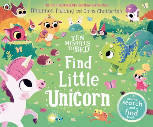 Buchcover und Innenansicht für das Buch: Ten Minutes to Bed: Find Little Unicorn