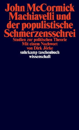Buchcover und Innenansicht für das Buch: Machiavelli und der populistische Schmerzensschrei