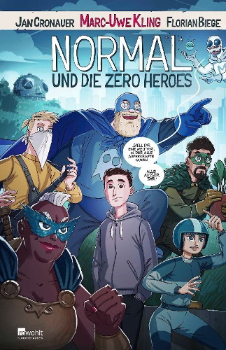 Buchcover und Innenansicht für das Buch: Normal und die Zero Heroes