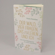 Buchcover und Innenansicht für das Buch: Der Wald, vier Fragen, das Leben und ich Von einer Begegnung, die alles veränderte