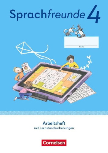 Buchcover und Innenansicht für das Buch: Sprachfreunde 4. Schuljahr. Arbeitsheft Schulausgangsschrift - Östliche Bundesländer und Berlin