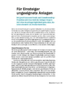 Buchcover und Innenansicht für das Buch: Geldanlage für Anfänger