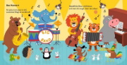 Buchcover und Innenansicht für das Buch: Hör mal (Soundbuch): Wir machen Musik