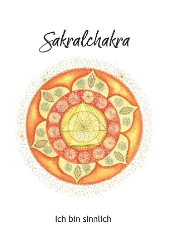 Buchcover und Innenansicht für das Buch: Chakra-Weisheitskarten