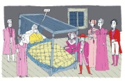 Buchcover und Innenansicht für das Buch: The Novel Life of Jane Austen. A Graphic Biography