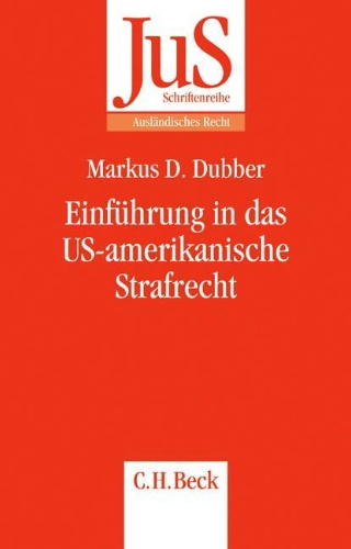 Buchcover und Innenansicht für das Buch: Einführung in das US-amerikanische Strafrecht