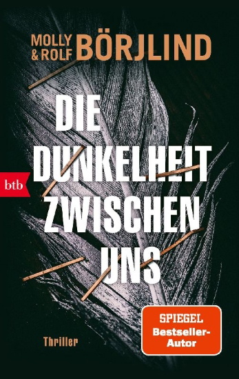Buchcover und Innenansicht für das Buch: MÖRKRET OSS EMELLAN