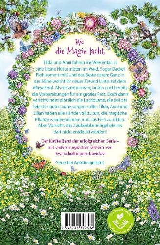 Buchcover und Innenansicht für das Buch: Der Zaubergarten - Wunder blühen bunt