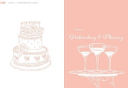 Buchcover und Innenansicht für das Buch: Unser Hochzeitsplaner - Wedding Planer und Erinnerungsalbum