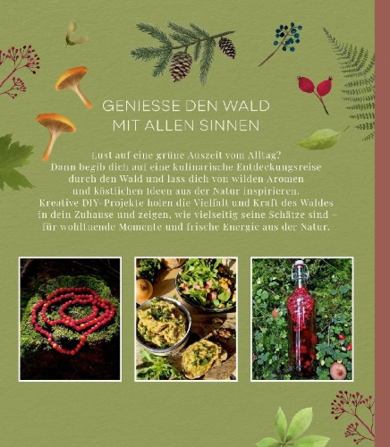 Buchcover und Innenansicht für das Buch: Waldgenuss für dich