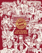 Buchcover und Innenansicht für das Buch: FC Bayern München: 125 Years Mia san Mia. Bundesliga Champions 2025