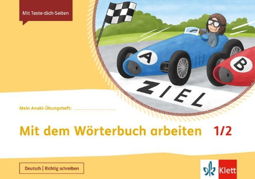 Buchcover und Innenansicht für das Buch: Arbeiten mit dem Wörterbuch 1/2. Übungsheft Klasse 1/2