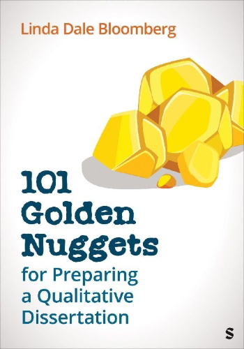 Buchcover und Innenansicht für das Buch: 101 Golden Nuggets for Preparing a Qualitative Dissertation
