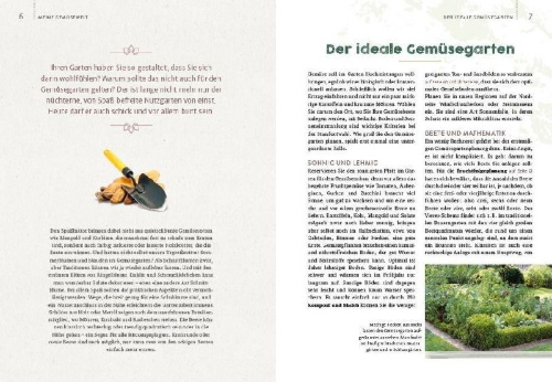 Buchcover und Innenansicht für das Buch: Gemüsegarten - einfach machen!