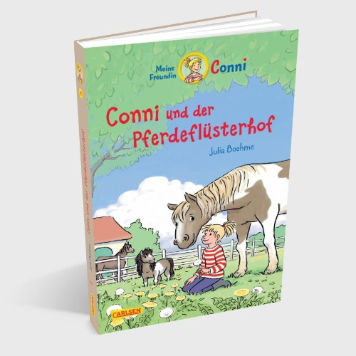 Buchcover und Innenansicht für das Buch: Conni Erzählbände 47: Conni und der Pferdeflüsterhof