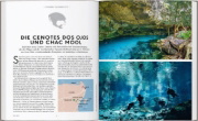 Buchcover und Innenansicht für das Buch: Plongées autour du monde - Les plus beaux spots de plongée de la planète