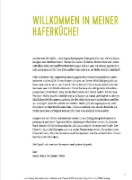 Buchcover und Innenansicht für das Buch: Die einfachste Haferkur aller Zeiten