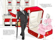 Buchcover und Innenansicht für das Buch: Grace Kelly. The Illustrated World of a Fashion Icon
