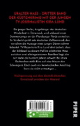 Buchcover und Innenansicht für das Buch: Stumme Gräber - Kira Lunds dritte Reportage