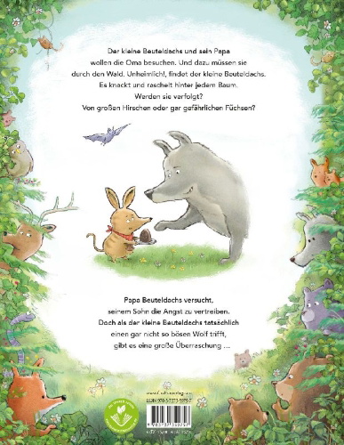 Buchcover und Innenansicht für das Buch: Der kleine Beuteldachs